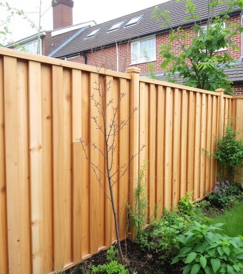 New timber fence