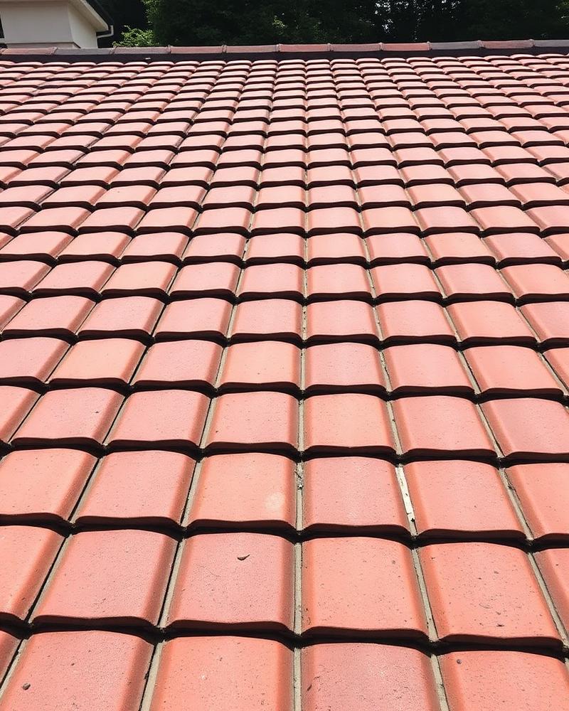 Re-tiled roof